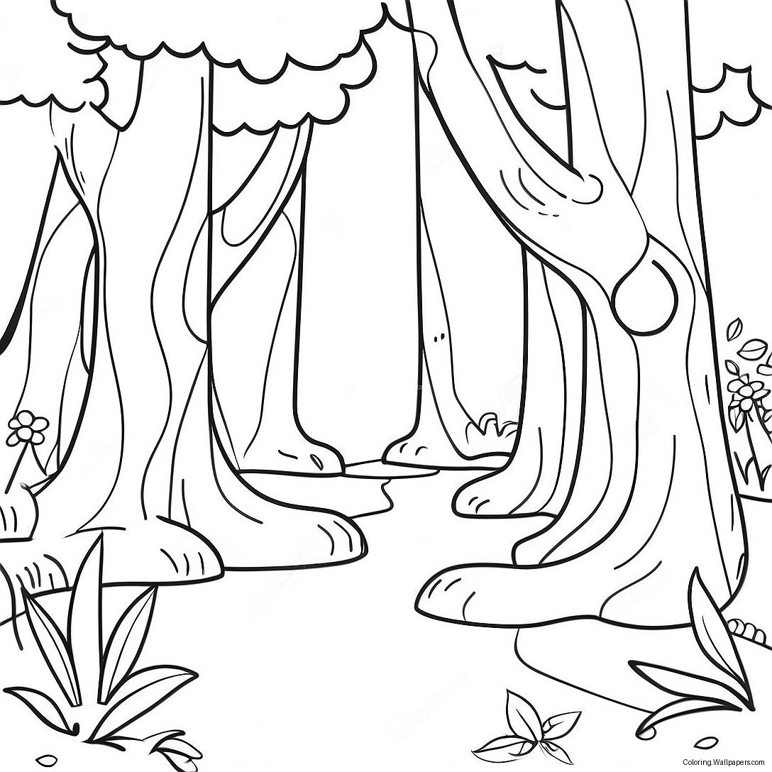 Magical Forest Coloring Page 5308