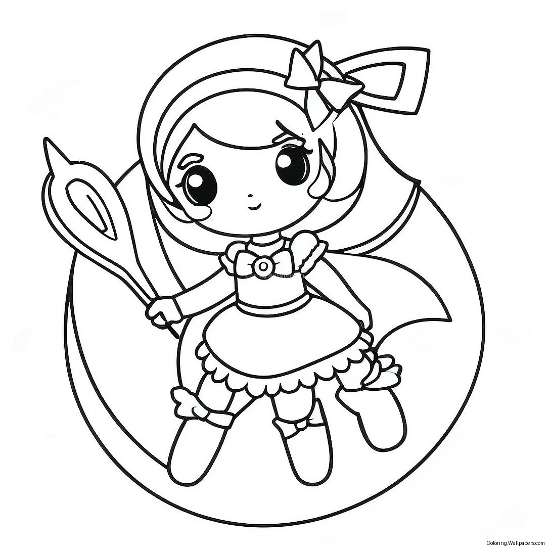 Magical Girl Coloring Page 47428