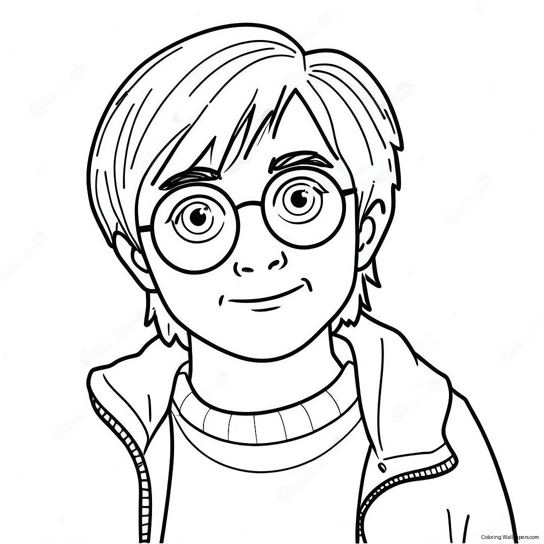 Magical Harry Potter Coloring Page 51757