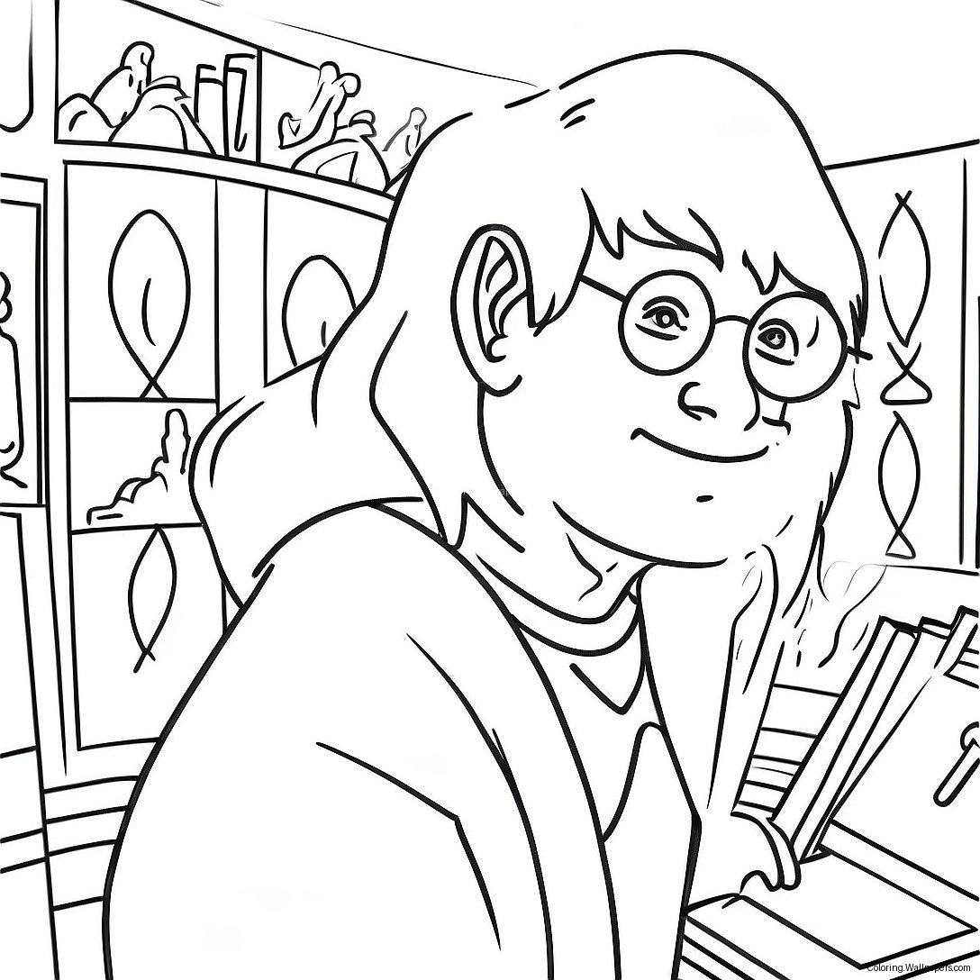 Magical Harry Potter Coloring Page 51759