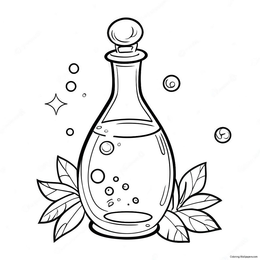 Magical Potion Bottle Coloring Page 18661