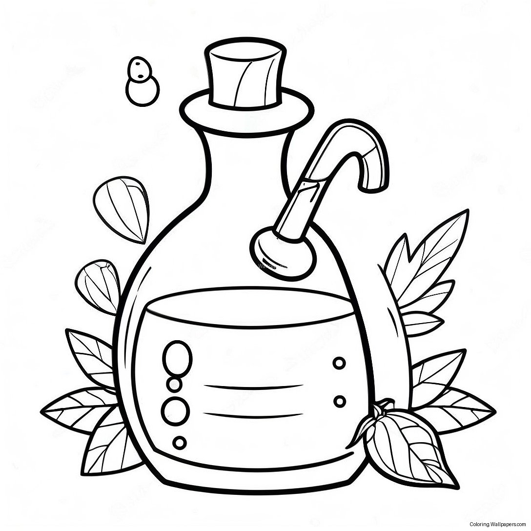 Magical Potion Bottle Coloring Page 18662