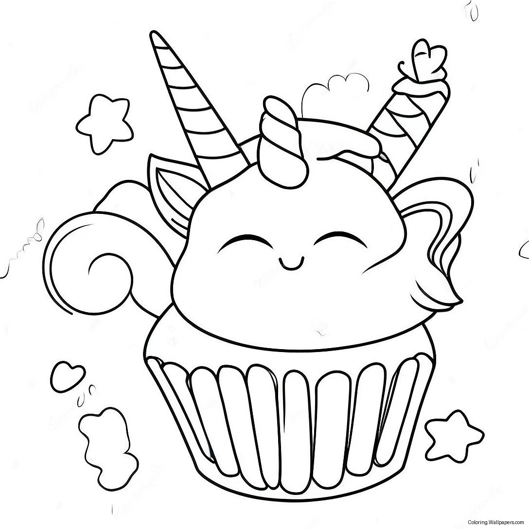 Magical Unicorn Treats Coloring Page 49510