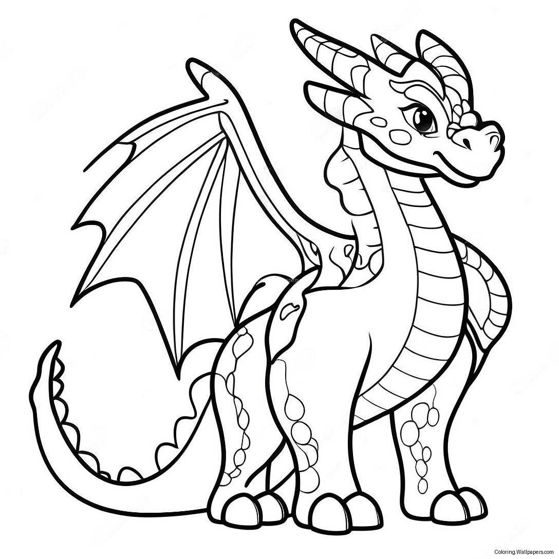 Majestic Dragon Prince Coloring Page 16711