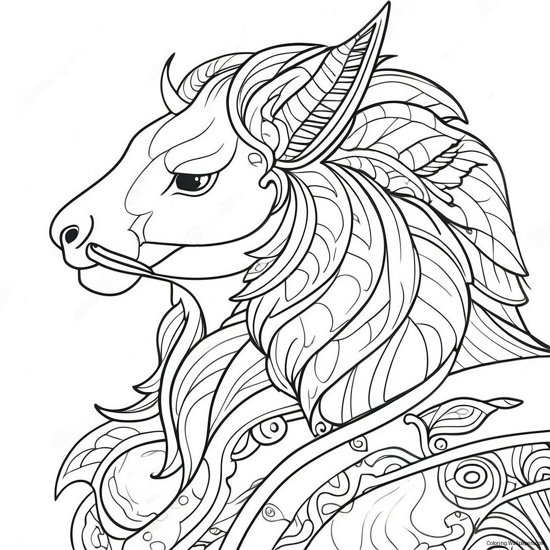 Majestic Guardian Coloring Page 32432