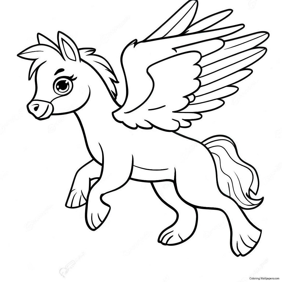 Majestätisk Hippogriff I Flygning Målarbild 56164