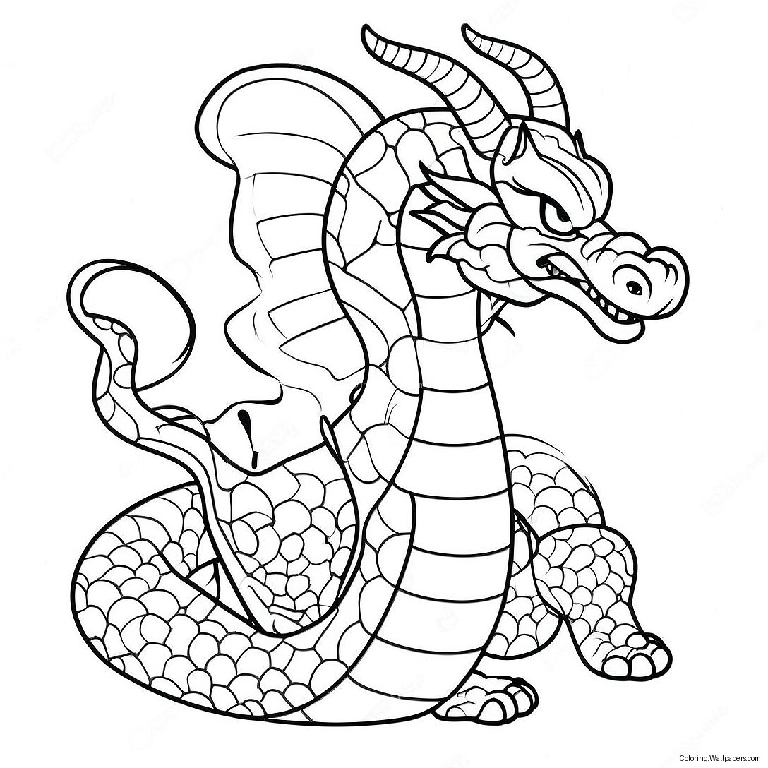 Majestic Shenron Coloring Page 22105