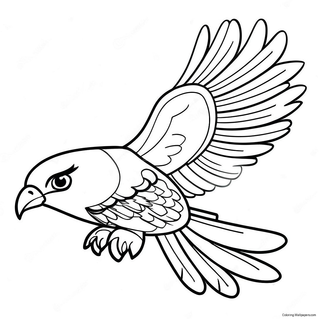 Majestic Thunderbird In Flight Coloring Page 56988