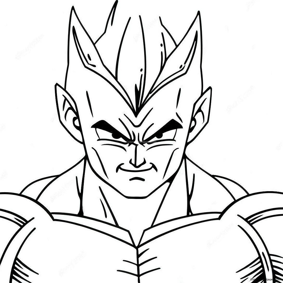 Pagina Da Colorare Di Majin Vegeta 40948