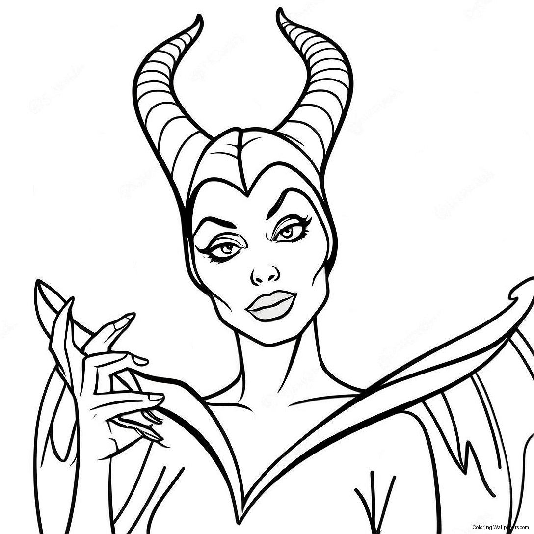 Maleficent Coloring Page 13377