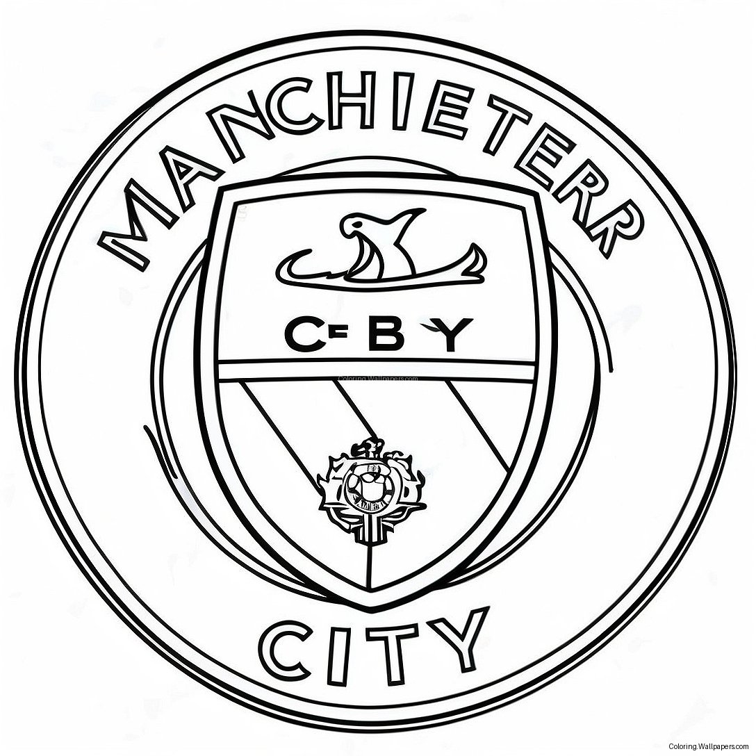 Pagina Da Colorare Del Logo Del Manchester City 41892