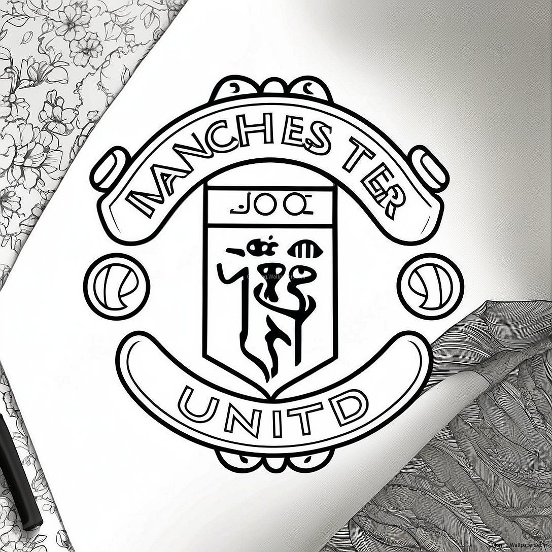 Manchester United Logo Coloring Page 29553