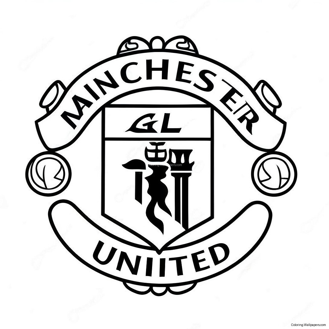 Página Para Colorear Del Logo De Manchester United 29555