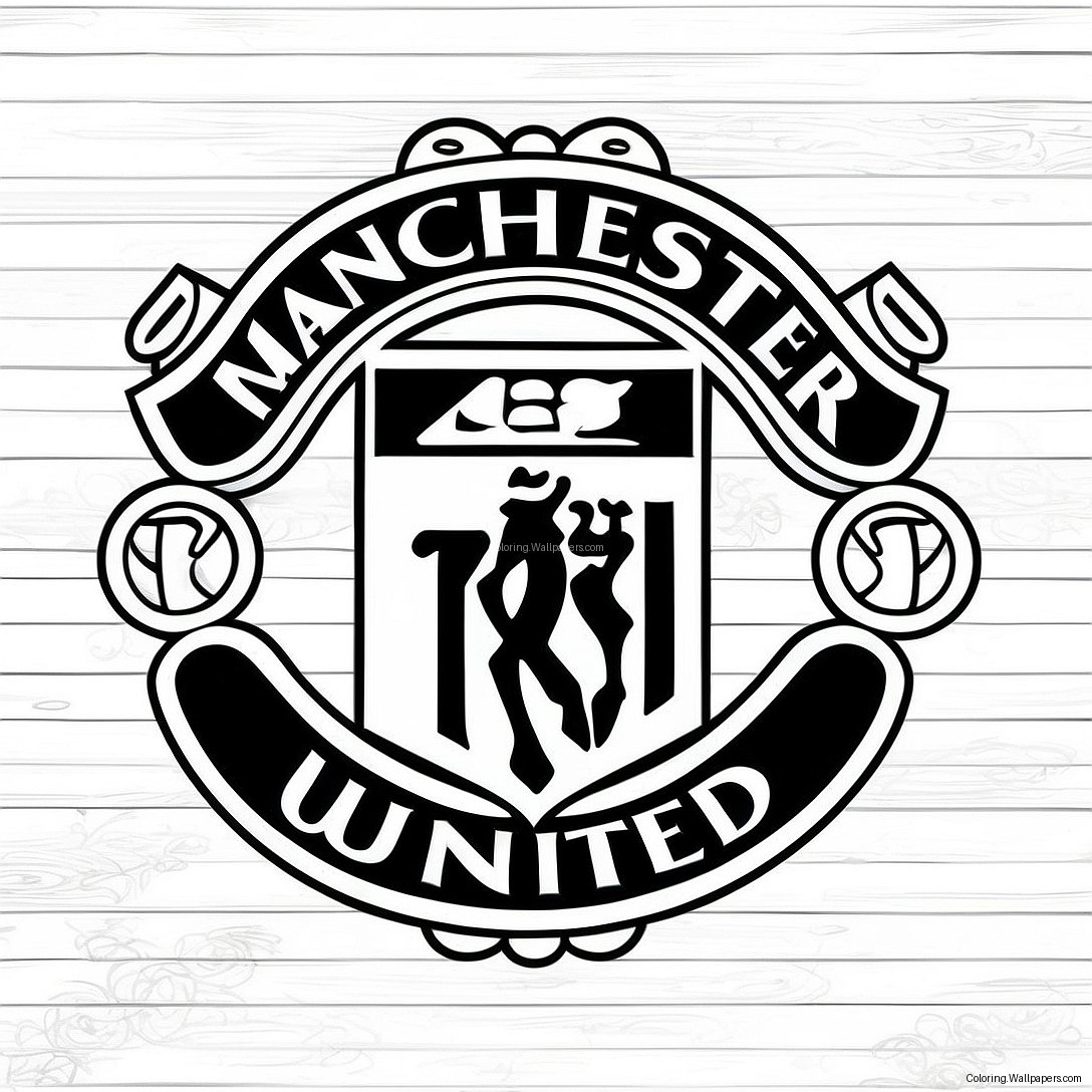 Manchester United Logo Ausmalbild 29556