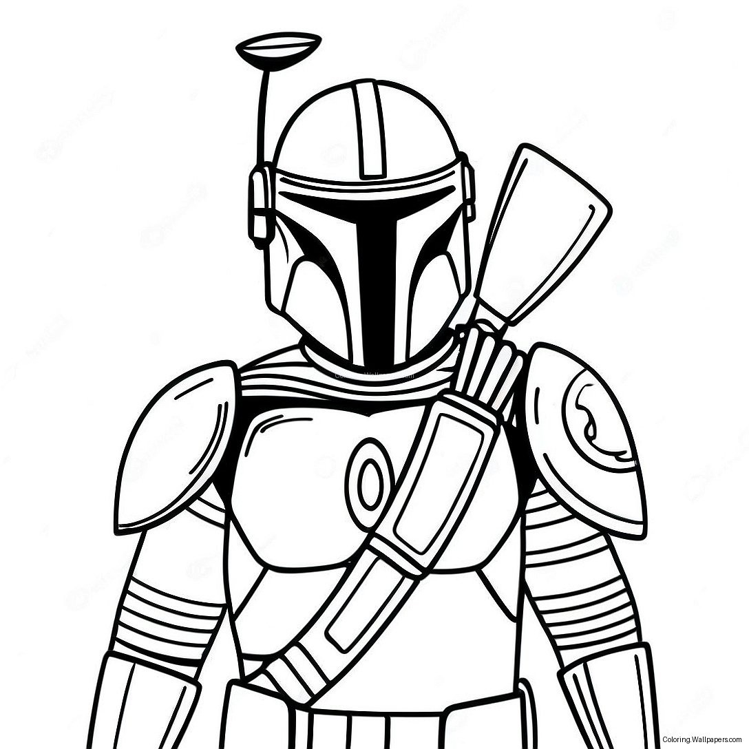 Mandalorian Färgläggningssida 26739