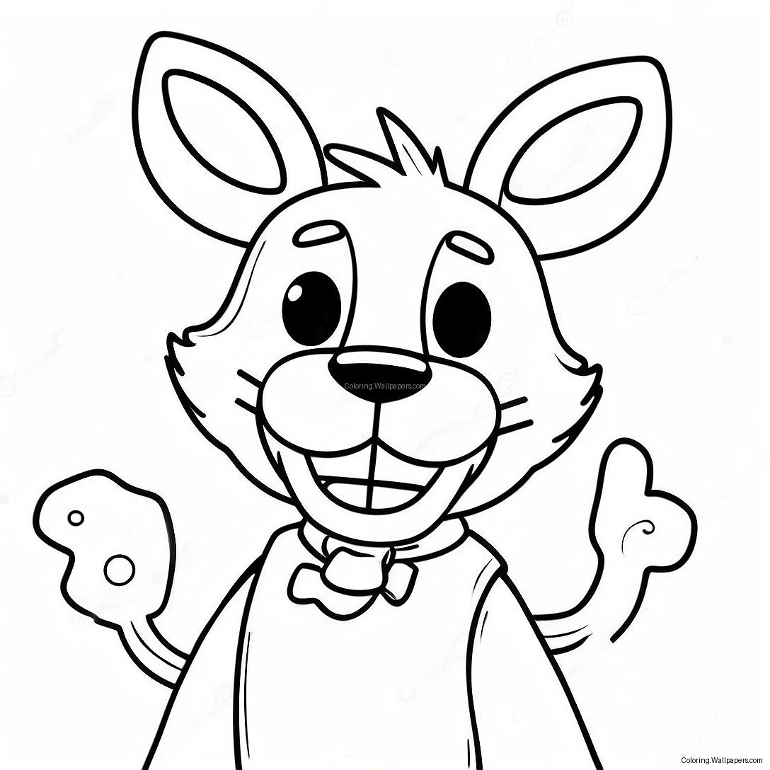 Mangle Fnaf Coloring Page 13694