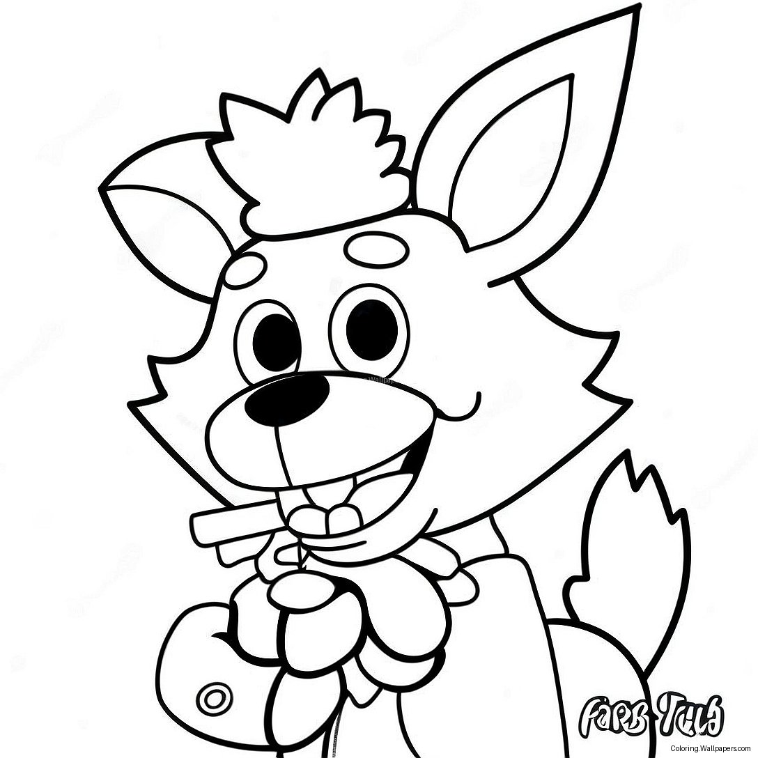 Página Para Colorear De Mangle Fnaf 13695