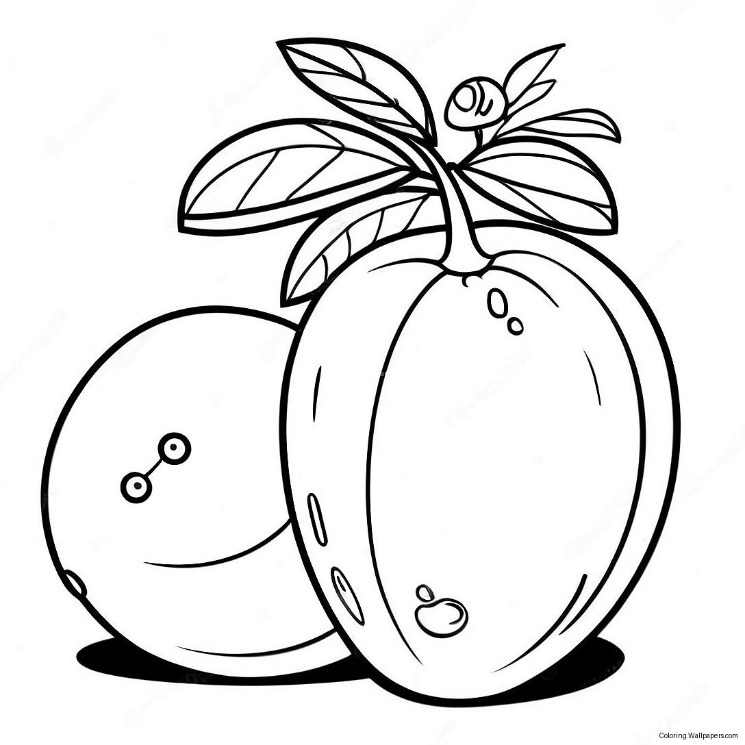 Mango Fruit Coloring Page 39166