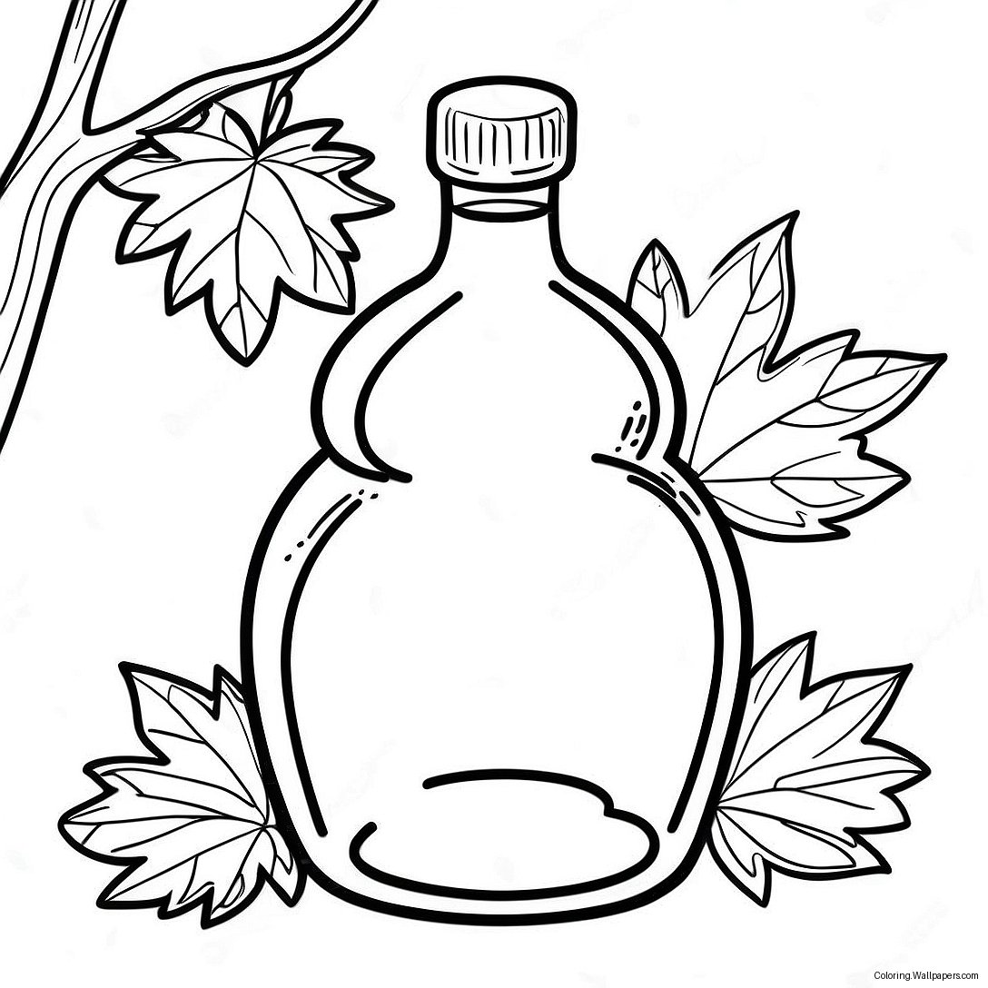 Maple Syrup Coloring Page 42482