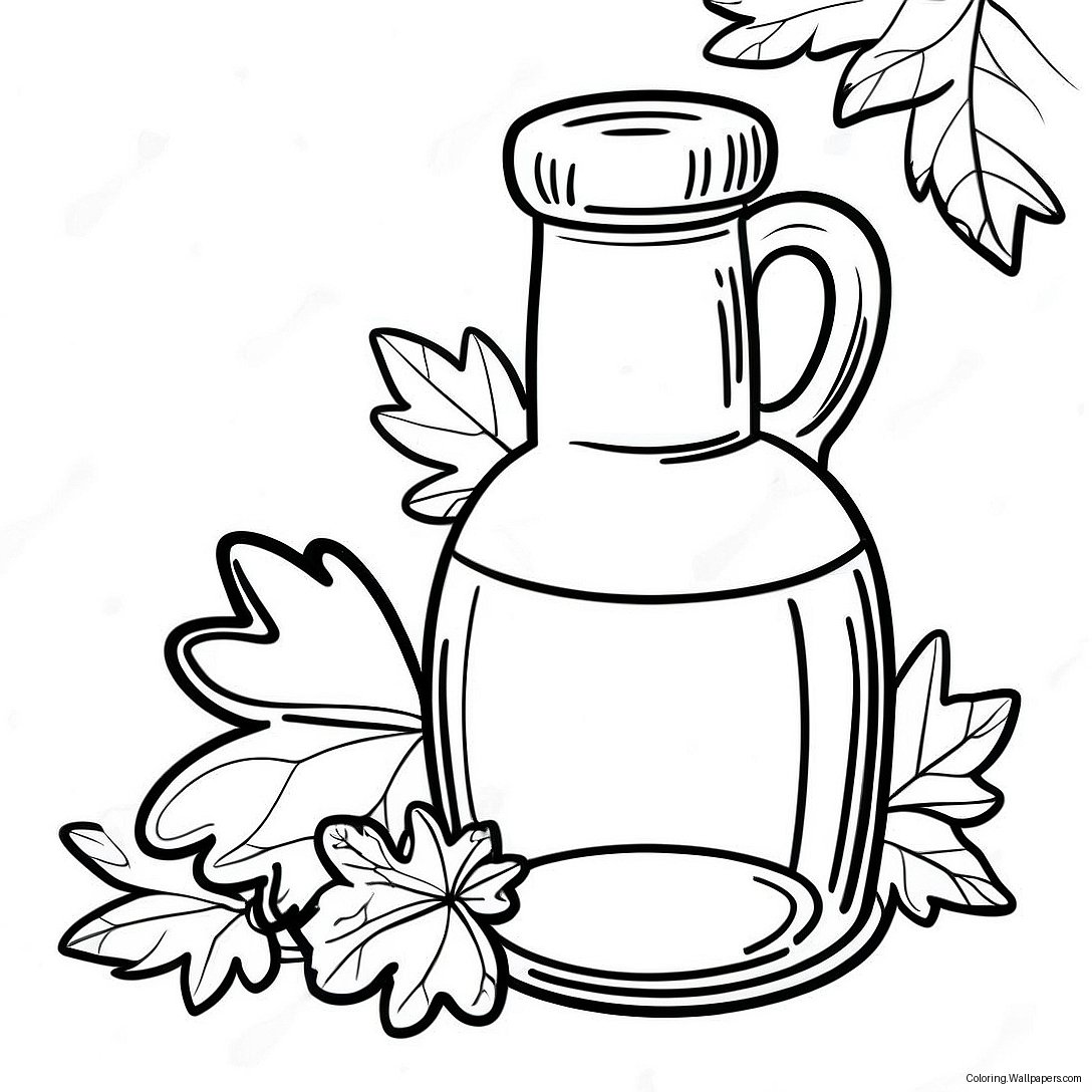 Maple Syrup Coloring Page 42483