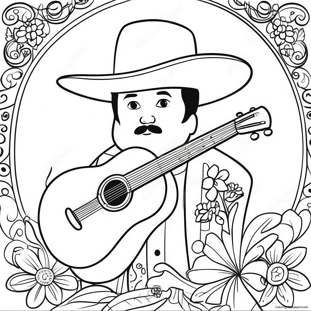 Page À Colorier Mariachi 58853