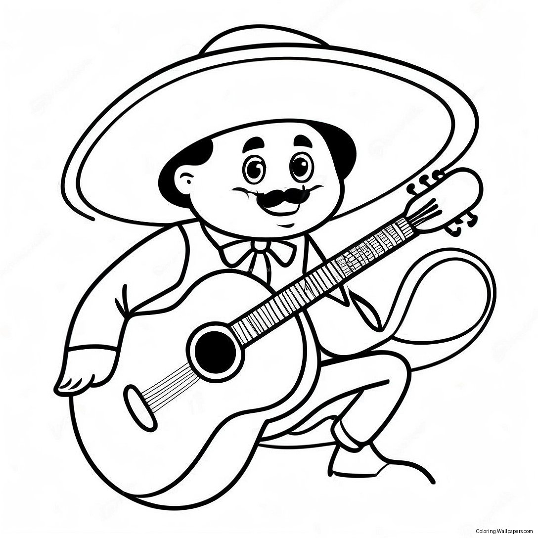 Mariachi Coloring Page 58854