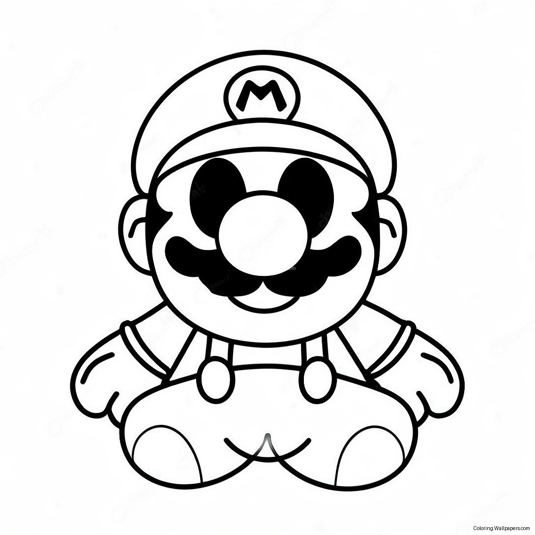 Mario Among Us Character Coloring Page 38506