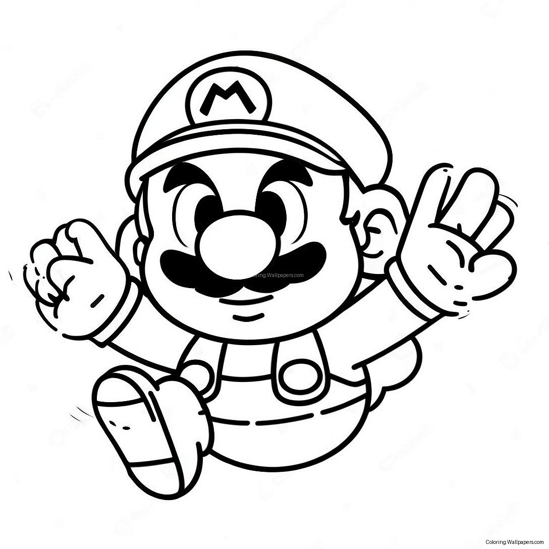 Mario Among Us Character Coloring Page 38507