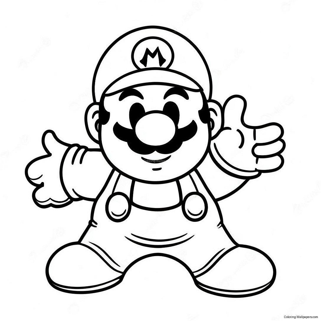 Mario Among Us Character Coloring Page 38508