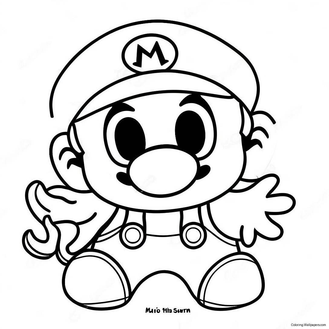 Mario Halloween Kleurplaat 25090