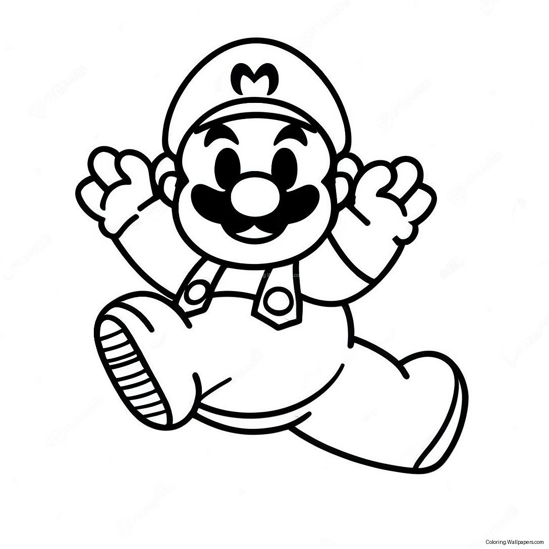 Mario Power Ups Målarbild 12956