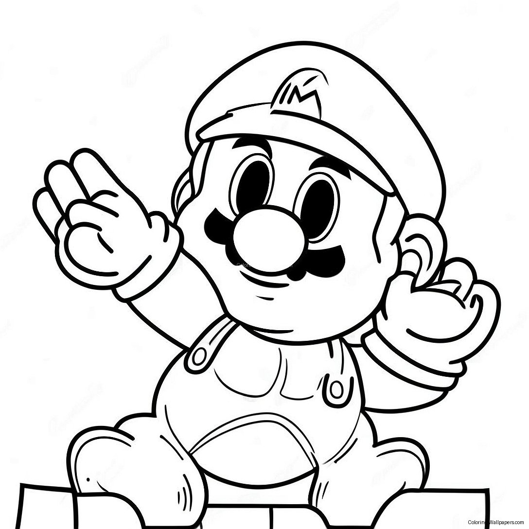 Mario Wonder Coloring Page 2565