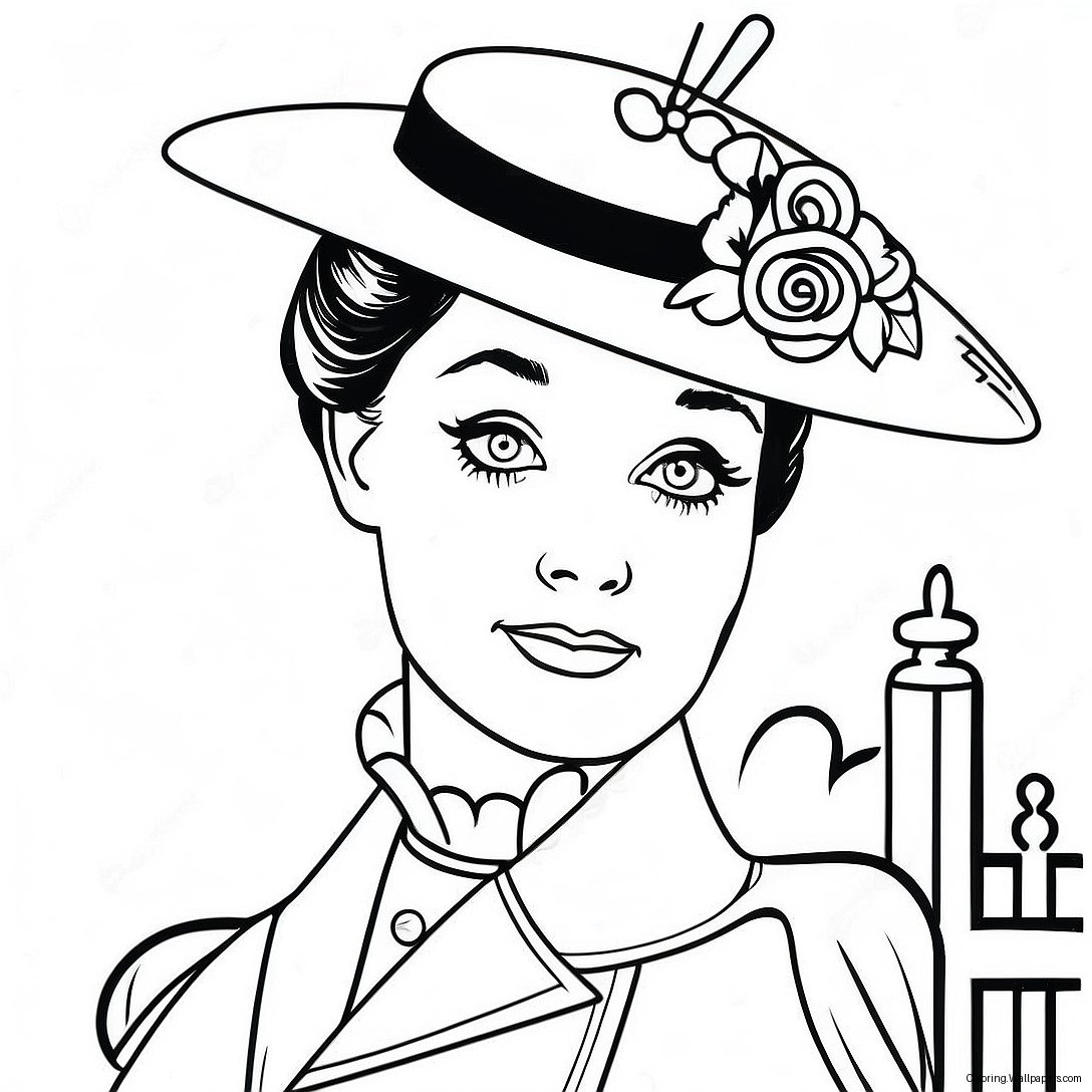 Mary Poppins Coloring Page 13146