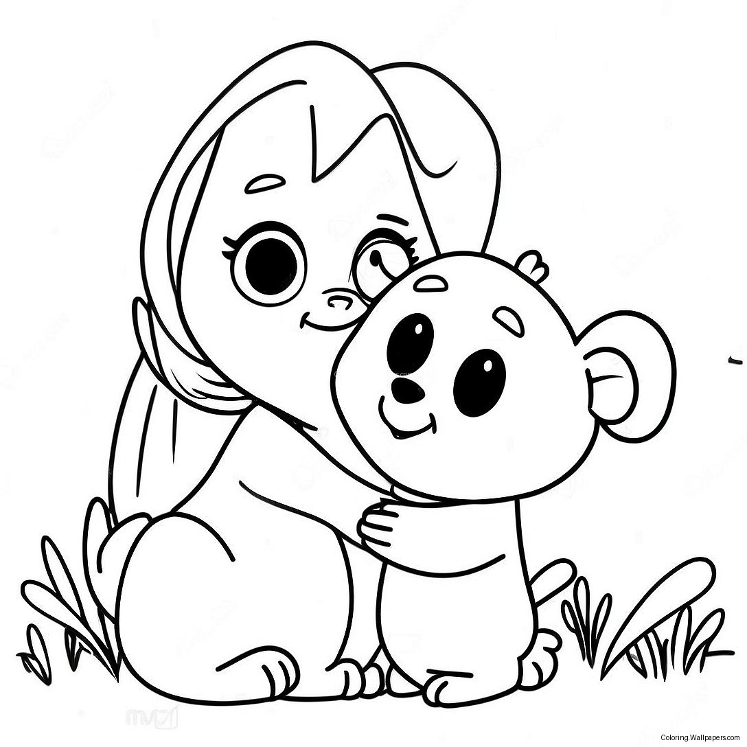 Masha And Bear Coloring Page 5368