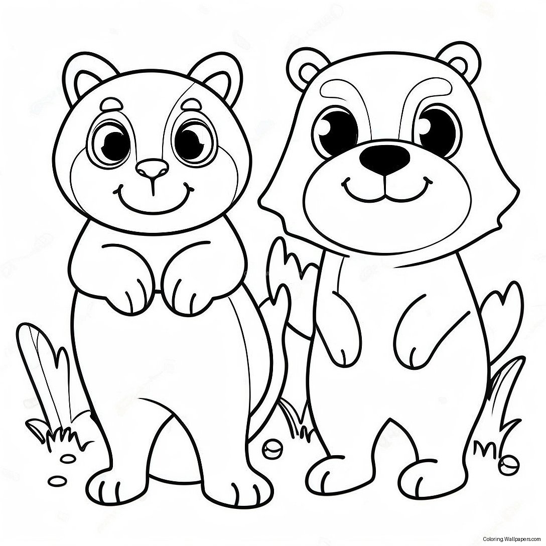 Matching Animals Coloring Page 52717