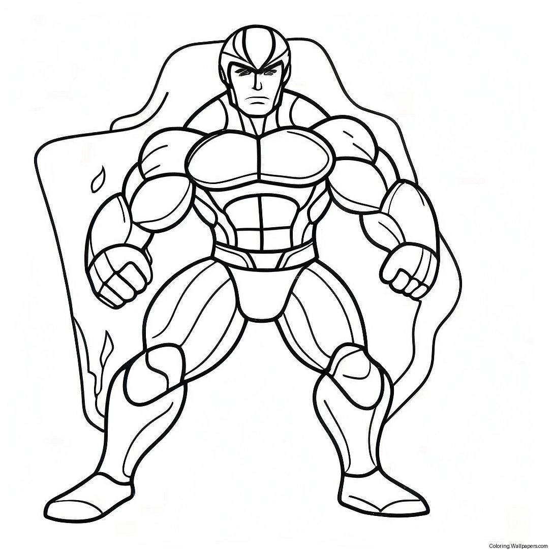 Max Steel Colorful Action Figure Coloring Page 51321