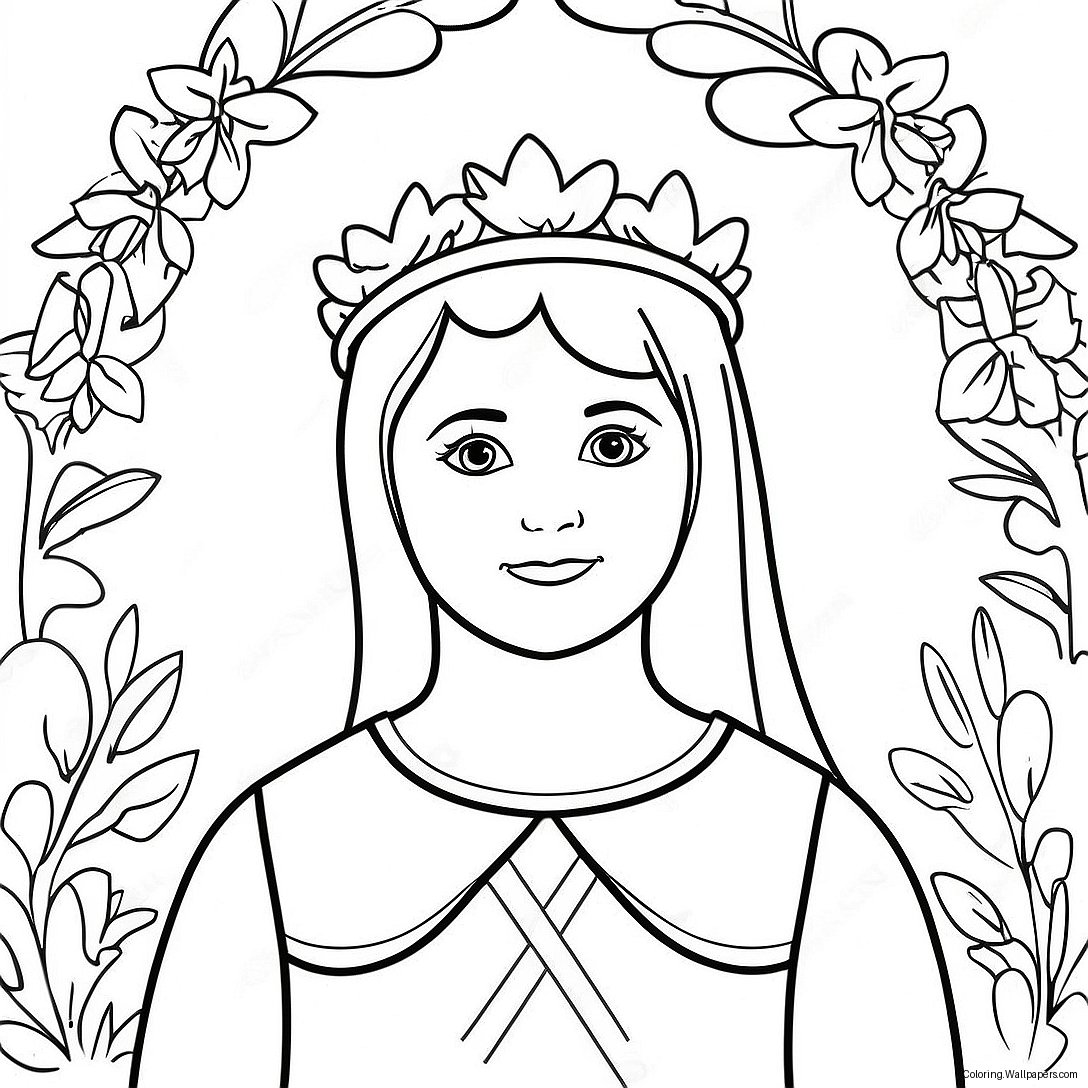 May Crowning Coloring Page 57889