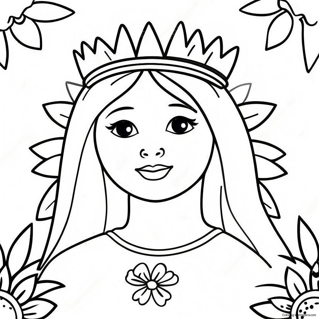 May Crowning Coloring Page 57892