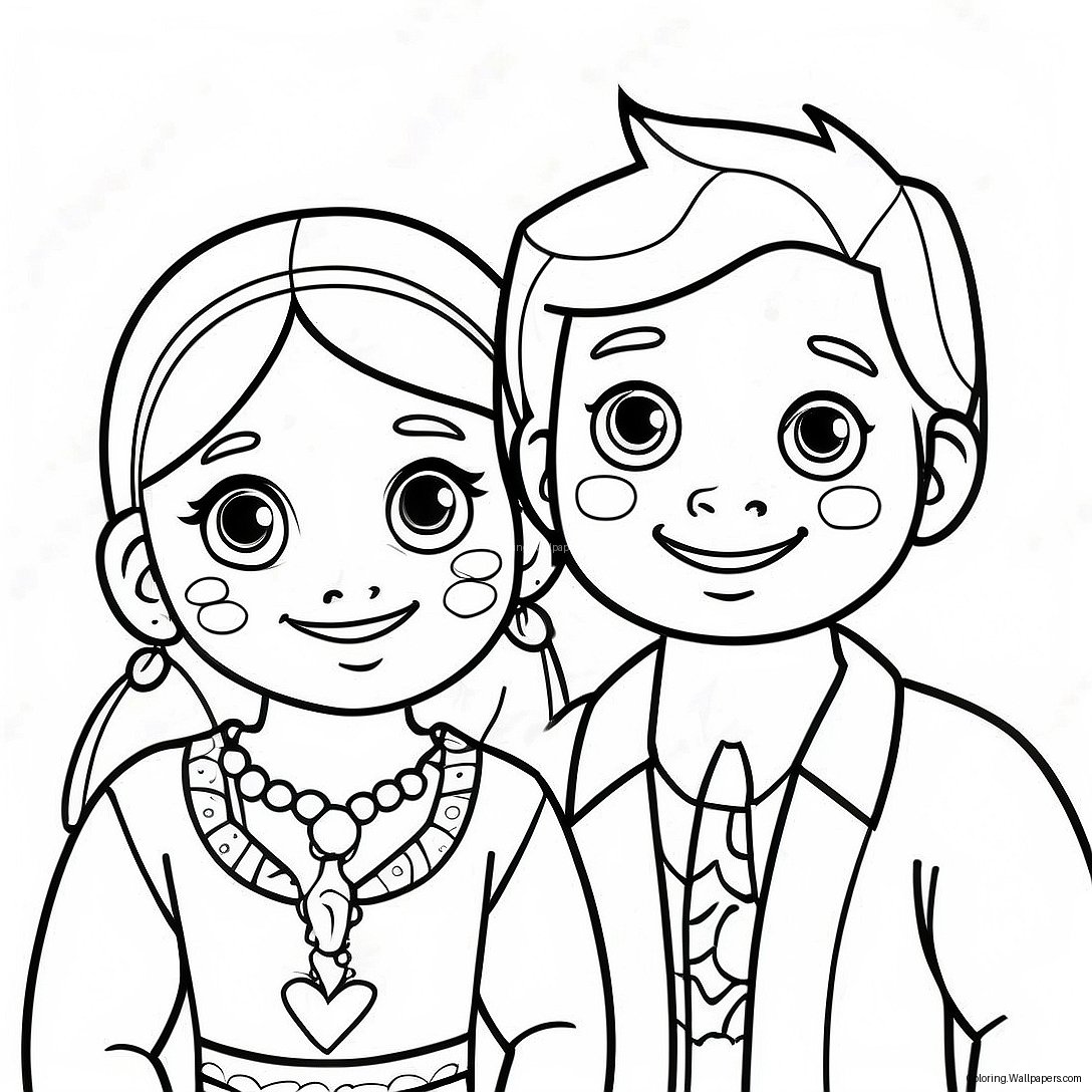 Maya And Miguel Coloring Page 32857