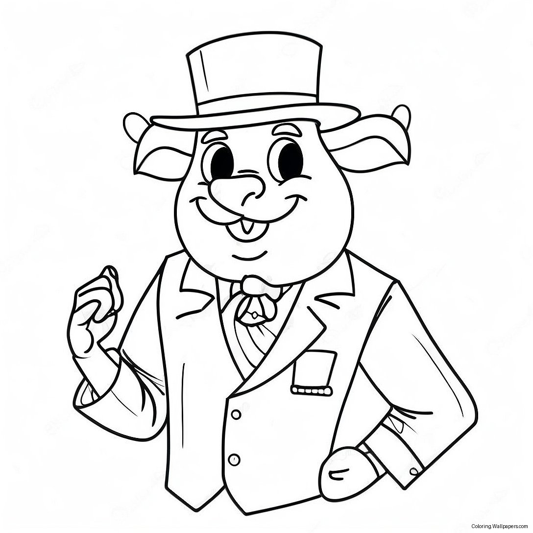 Mayor Humdinger Coloring Page 26934