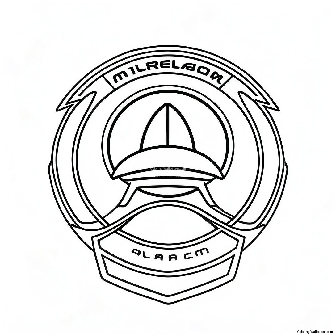 Mclaren Racing Team Logo Kleurplaat 2005