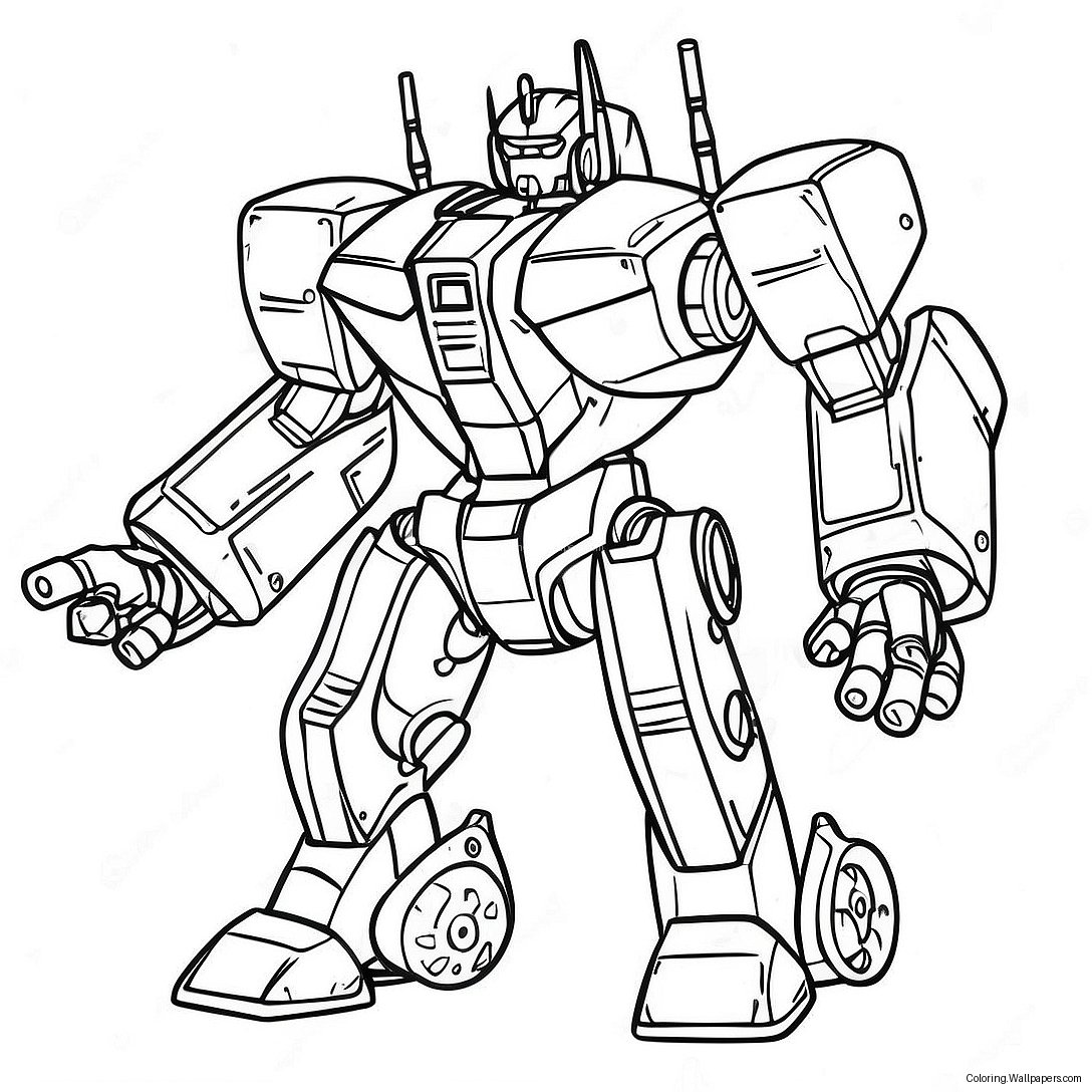 Mecha Builders Coloring Page 31340