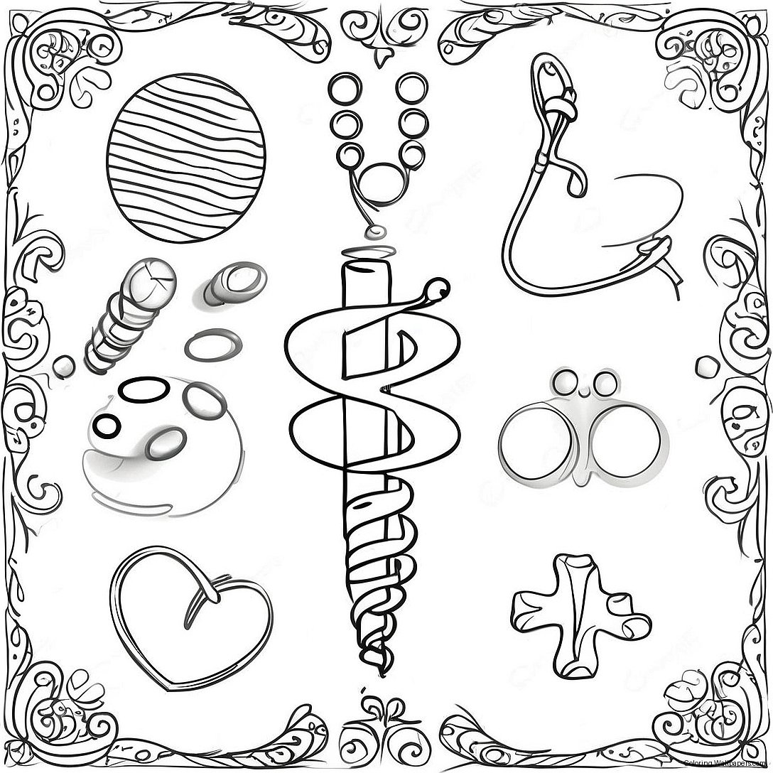 Medical Symbols Coloring Page 22527