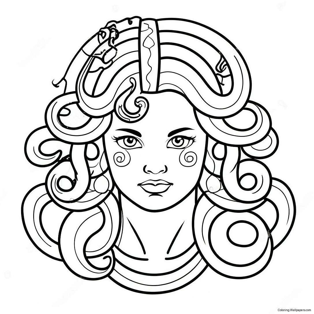 Medusa Coloring Page 7181