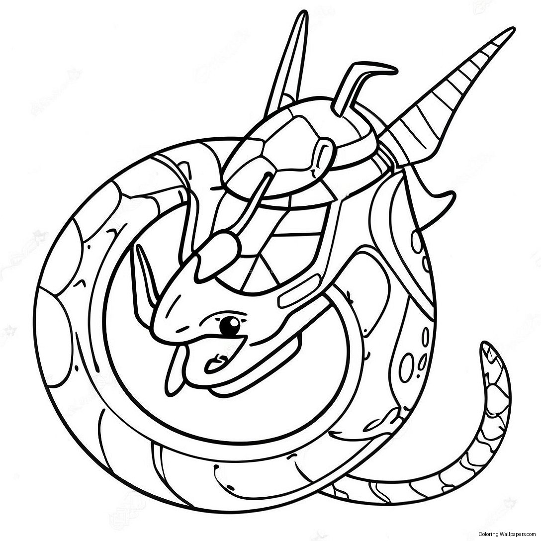 Mega Rayquaza Coloring Page 15562