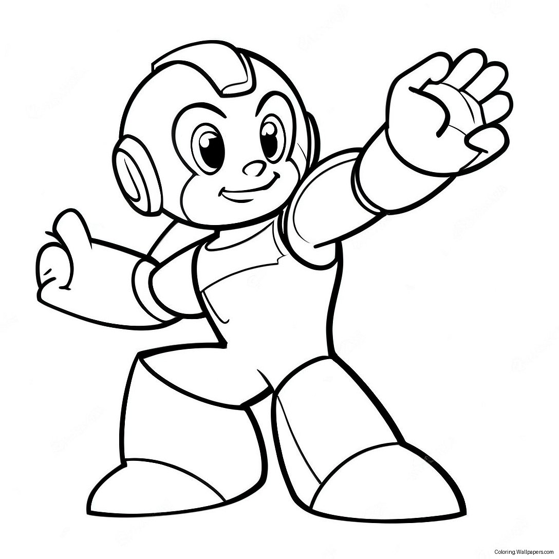 Megaman Aksiyon Boyama Sayfası 6369