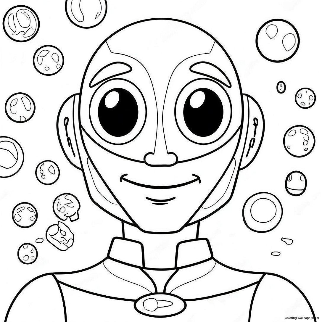 Megamind Med Brainbots Målarbild 29147