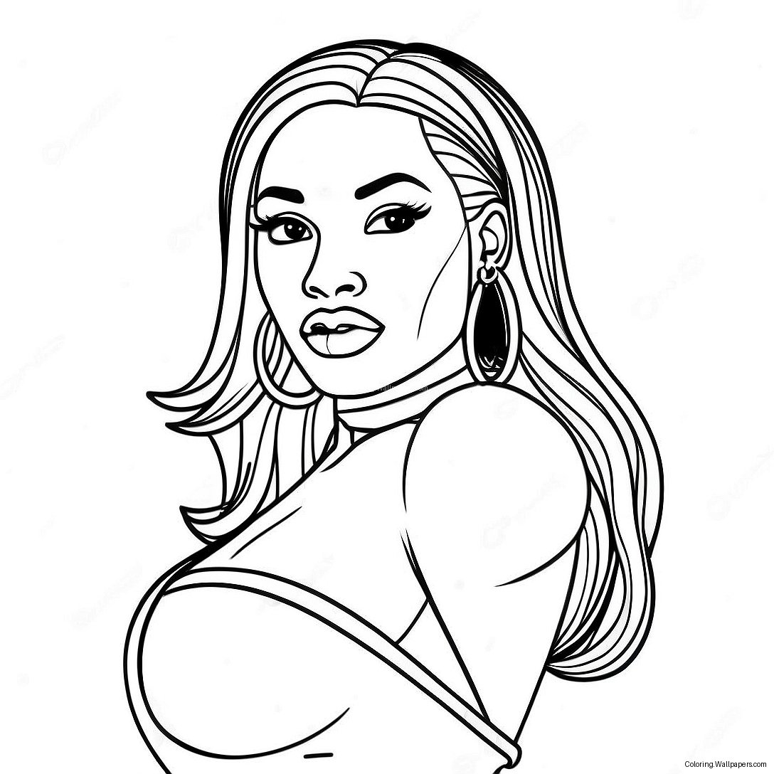 Megan Thee Stallion Målarbild 53378