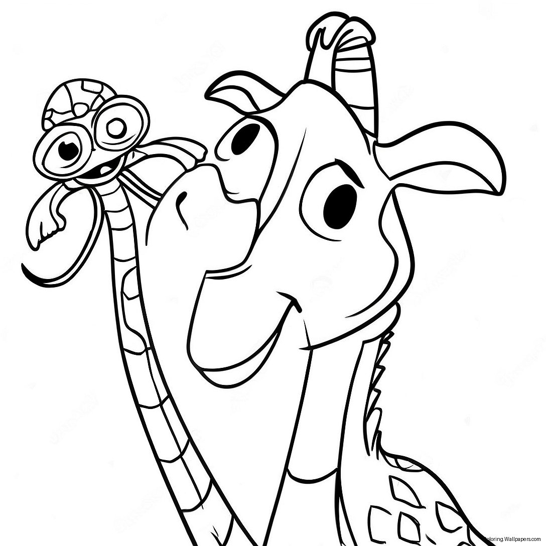 Melman Madagascar Coloring Page 55714