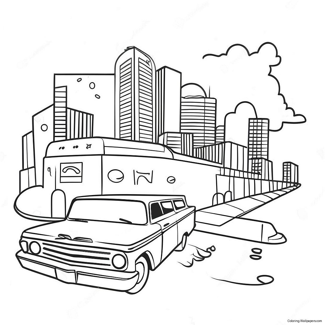 Memphis Coloring Page 42697